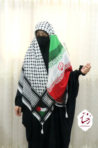 روسری پرچم با چفیه 🇮🇷 روسری ایران